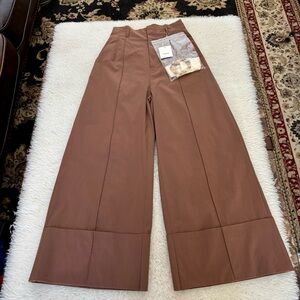 Murua Japan Elegant Brown Wide-Leg Pants size 1 Small